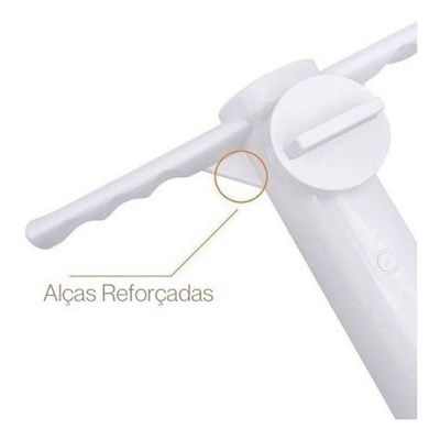 Âncora De Fixação P/ Guarda-sol 38mm Tobee Com Haste Branca Branco