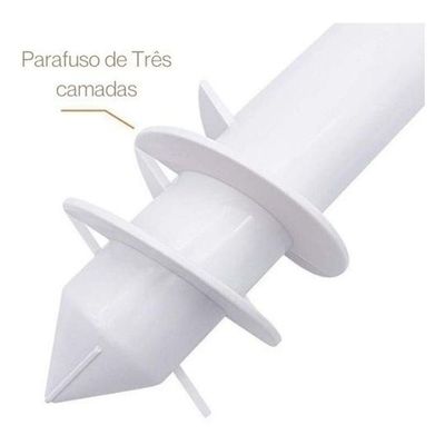 Âncora De Fixação P/ Guarda-sol 38mm Tobee Com Haste Branca Branco