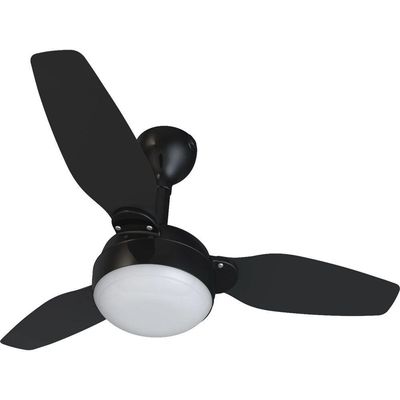 Ventilador De Teto Ventisol Legacy 3 Pás Preto-tabaco Bivolt