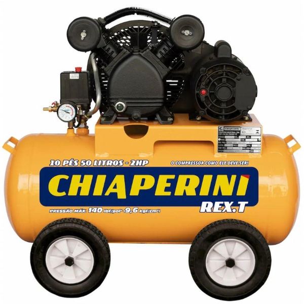 Compressor De Ar Média Pressão Rex.t Trifásico 2hp 50l 026200 Chiaperini
