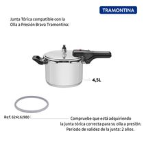 Anel de Vedação para Panela de Pressão Tramontina Brava em Silicone 20 cm