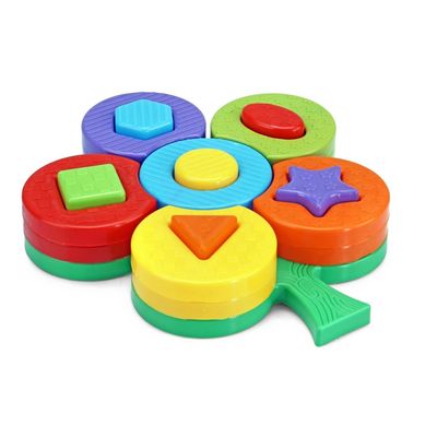 Brinquedo Árvore de Montar Pakitoys Formas Geométricas UNICA