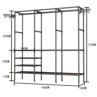 Guarda-roupa Arara 3 Colunas Multifuncional Desmontável