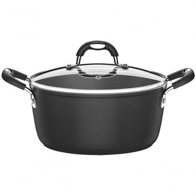 Caçarola Tramontina Mônaco Induction Starflon Preto 28cm