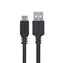 Cabo para Celular Smartphone Micro USB para USB a 2.0 2 Metros Preto - PMUAP-2