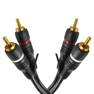 Cabo de Audio EVUS Standard C-017 GOLD 2RCA+2RCA Macho 1,5M