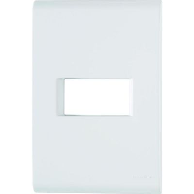 Placa 1 Posto Horizontal 4x2 Tramontina Liz Branca 120 unidades