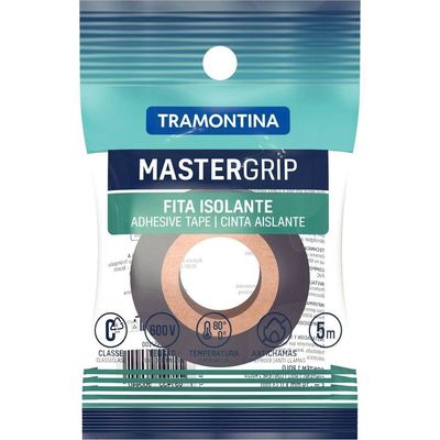 Fita Isolante Classe C 0,13x19 Mm Tramontina Preta 5 M Com Embalagem Flow-pack Tramontina