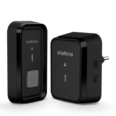 Campainha sem Fio Intelbras CIB101 com Bateria - 4522000 Preto Bivolt