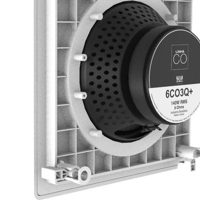 Arandela Quadrada JBL 6CO3R+ 140W Branca - PAR / 2