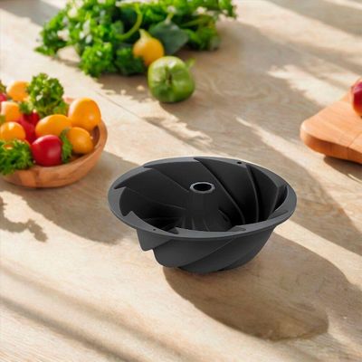 Forma Para Bolo De Silicone Redonda 23cm Em Espiral