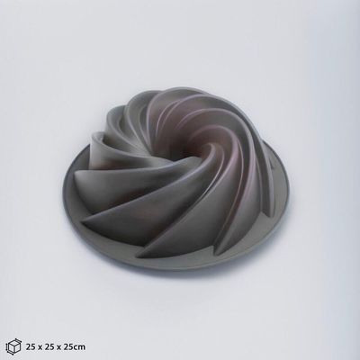 Forma Para Bolo De Silicone Redonda 23cm Em Espiral