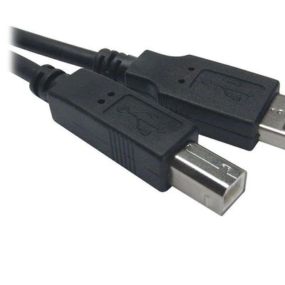 Cabo USB 2.0 a Macho + B Macho 3 Metros Preto PLUS Cable