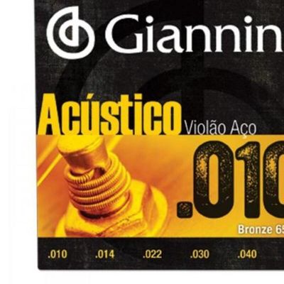 Encordoamento para Violao Geswam Serie Acustico ACO 0.10 Giannini