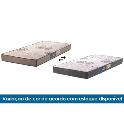 Cama Box Baú Casal: Colchão Espuma D45 Polar Pérola + Base CRC Suede Clean(138x188)