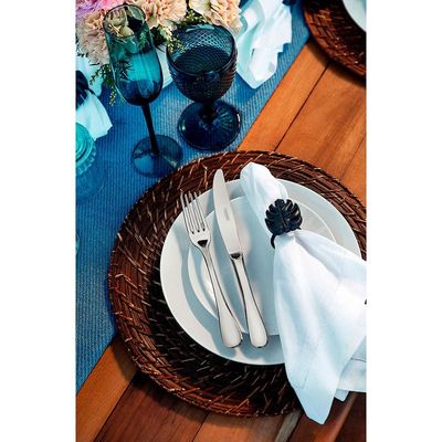 Conjunto com 12 Pratos Tramontina Sophia em Porcelana - Branco