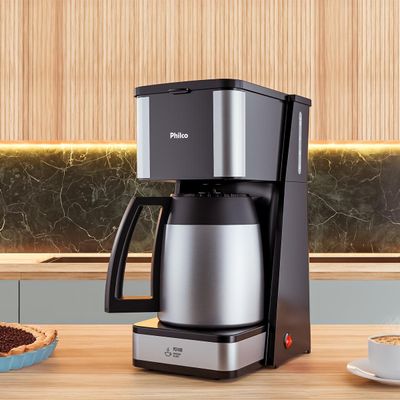 Cafeteira Philco 40 cafezinhos 1,6L Jarra em Inox PCF40D 127V