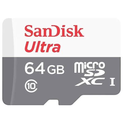 Cartão De Memória Micro Sd Sandisk 64Gb Ultra Classe 10 C/Ad