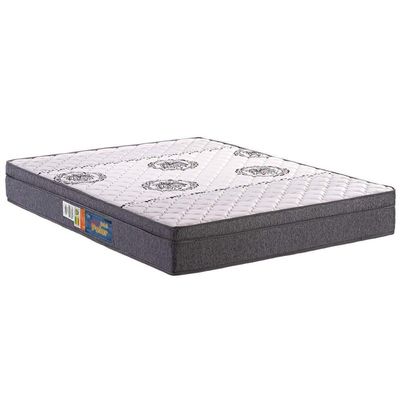 Cama Box Baú Casal: Colchão Espuma D45 Polar Pérola Fort + Base CRC Suede Clean(138x188)