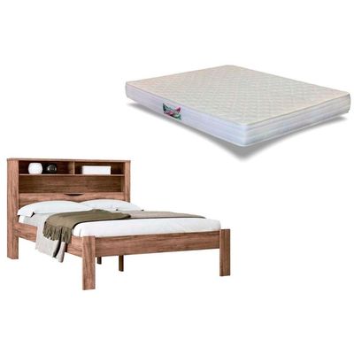 Colchão Casal Ortopédico Herval + Cama Invicta Atacama