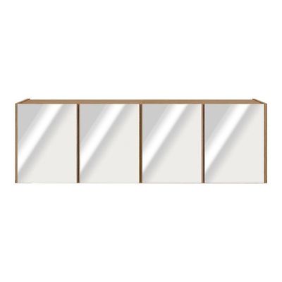 Rack Tv Até 50 Polegadas Suspenso Com Espelhos Mp1081 Rustic Rustic