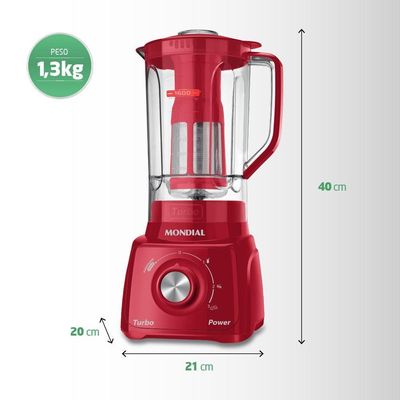 Liquidificador Turbo Power L-99-fr 220v-vermelho 220V
