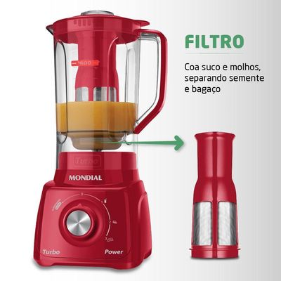 Liquidificador Turbo Power L-99-fr 220v-vermelho 220V