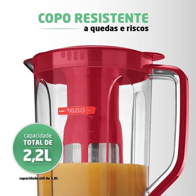 Liquidificador Turbo Power L-99-fr 220v-vermelho 220V