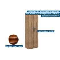 Armário Multiuso Sala 626 c/ 2 Portas Branco - Carraro
