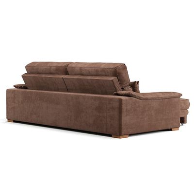 Sofá 3 Lugares Retrátil e Reclinável Lupin Velosuede Marrom