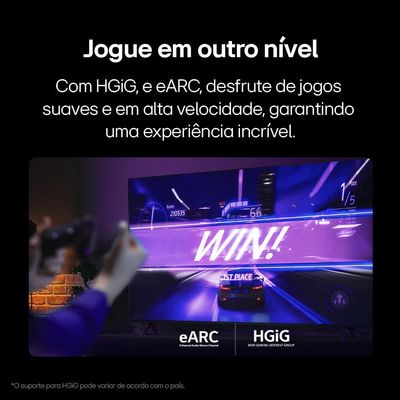 Smart TV 43" LG Full HD 43LR6700 com Processador a5 Ger6 AI, Alexa integrada, LG Channels, webOS 23 compatível com Controle Smart Magic
