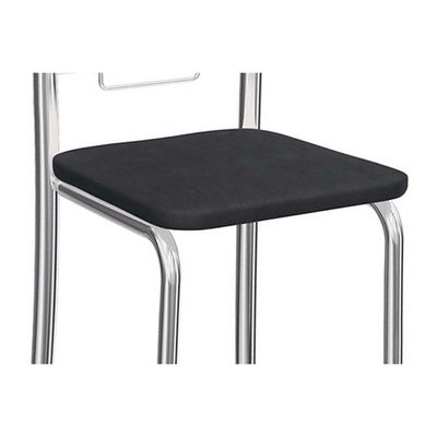 Cadeira de Cozinha Florença 2C005 Kit 2 Un Cromado/Courano Preto - Kappesberg