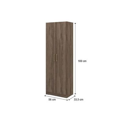 Armário Multiuso Casal 626 c/ 2 Portas Branco - Carraro