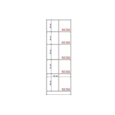 Armário Multiuso Casal 626 c/ 2 Portas Branco - Carraro