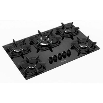 Cooktop Mueller 5 Bocas Com Queimador Tripla Chama Wk26 60.1270.004 Preto Bivolt Bivolt