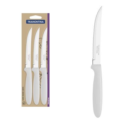 Conjunto Facas Churrasco Tramontina Ipanema Inox Cabo Branco