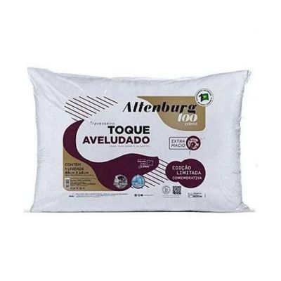 Travesseiro Toque Aveludado Antialérgico Altenburg Branco UN / Branco