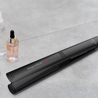 Chapinha | Prancha GA.MA Italy Eleganza Plus XL Cerâmica 220°C com Emissão de Íons e Tecnologia Nano Silver Preto - Bivolt