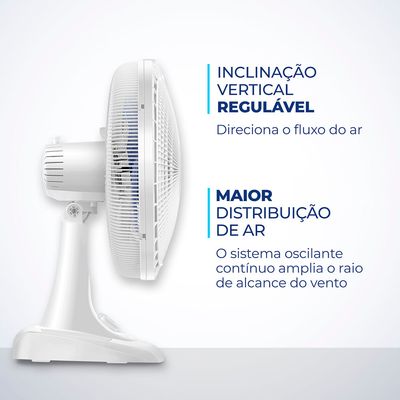 Ventilador de Mesa Mondial 6 Pás Super Power VSP-40-W - 40cm 127V UNICA