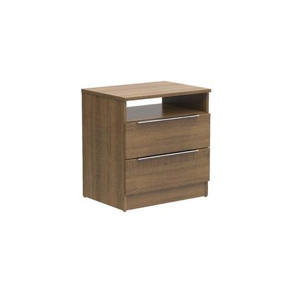 Mesa de Cabeceira Rustic com 2 Gavetas Madesa