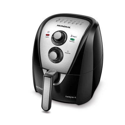 Fritadeira Elétrica Air Fryer Mondial AFN-40-BI 4L Inox/Preta - 127V UNICA