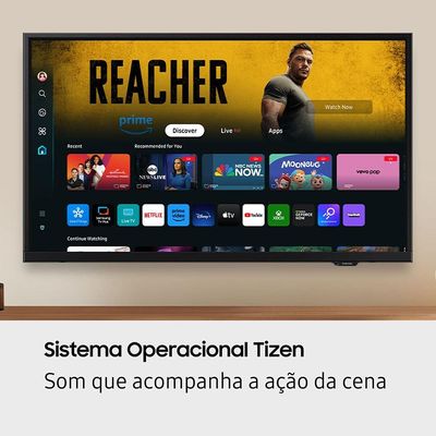 Smart TV 32" HD Samsung H5000F Sistema Operacional Tizen HDR PurColor