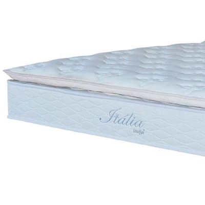 Colchão King Size Umaflex Itália com Molas Ensacadas e Pillow Top 26x193x203cm - Branco