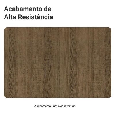 Kit Balcão + Cristaleira 70cm Rustic Stella Madesa 01 Rustic