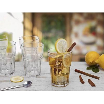 Jogo de 6 Copos de Suco e Água Bristol Vidro - Nadir