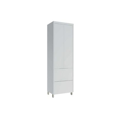 Torre Quente de Cozinha Paneleiro Marquesa c/ 2 Portas e 2 Gavetas 70cm Branco - Nesher