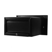 Mini Caixa Correio Carta Luxo Hat Chapeu Preta Fosca Compacta 20 Cm Profundidade