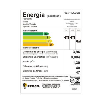 Ventilador Philco 2 em 1 Tecnologia Maxx Force 174W PVT491 127V