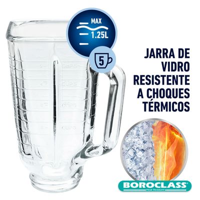 Liquidificador Oster New Osterizer Clássico 1,25L Vermelho 110V BLST4126R-017 110V
