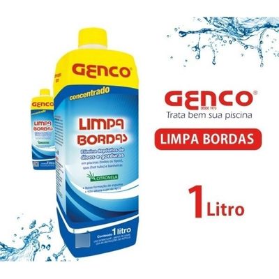 Limpa Bordas Para Piscinas Desengordurante Genco 1 Litro